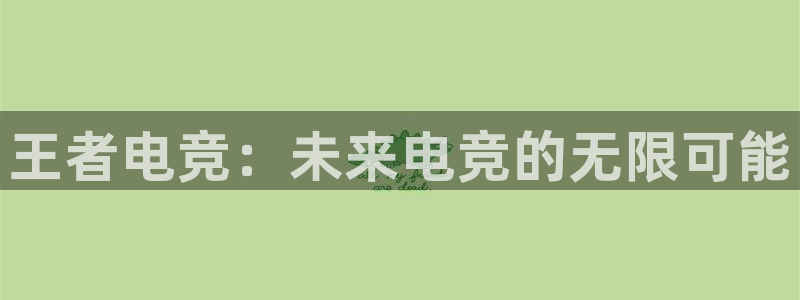雷火电竞官网入口：王者电竞：未来电竞的无限可能