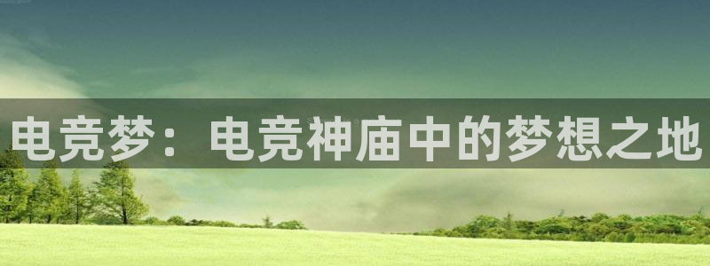 雷火电竞技平台：电竞梦：电竞神庙中的梦想之地